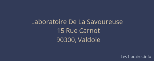 Laboratoire De La Savoureuse
