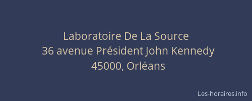Laboratoire De La Source