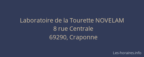 Laboratoire de la Tourette NOVELAM