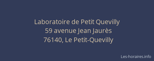 Laboratoire de Petit Quevilly