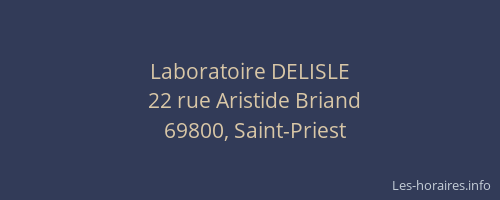 Laboratoire DELISLE