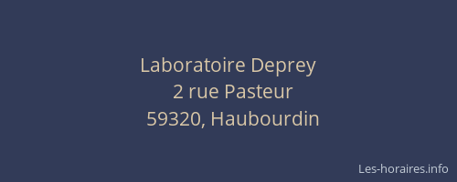 Laboratoire Deprey