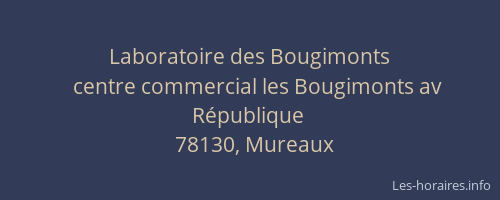 Laboratoire des Bougimonts