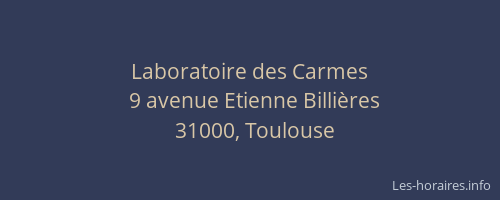 Laboratoire des Carmes