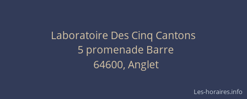 Laboratoire Des Cinq Cantons
