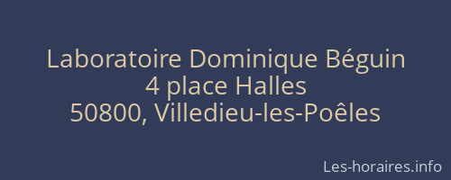 Laboratoire Dominique B&eacute;guin