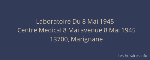 Laboratoire Du 8 Mai 1945