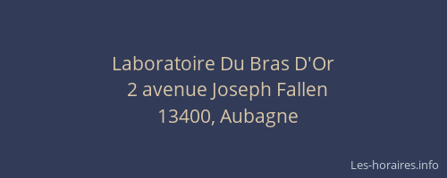 Laboratoire Du Bras D'Or