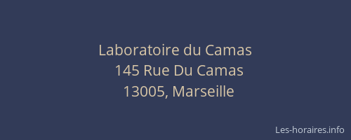Laboratoire du Camas