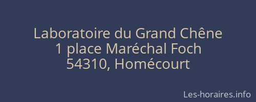 Laboratoire du Grand Chêne