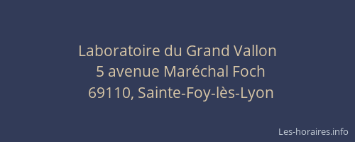 Laboratoire du Grand Vallon