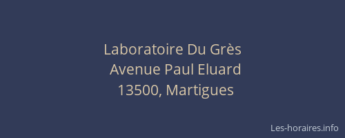 Laboratoire Du Grès