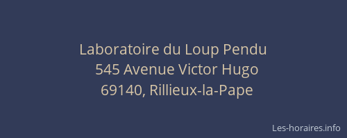 Laboratoire du Loup Pendu