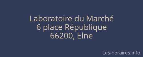 Laboratoire du Marché
