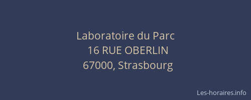 Laboratoire du Parc