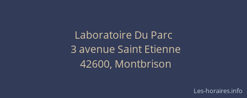 Laboratoire Du Parc