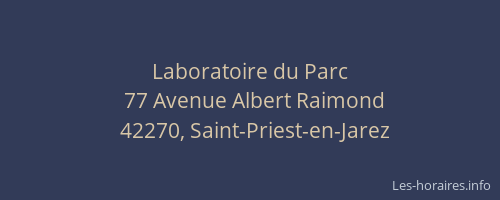 Laboratoire du Parc
