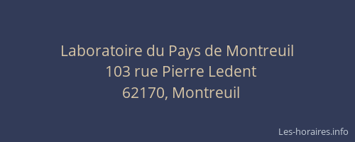 Laboratoire du Pays de Montreuil