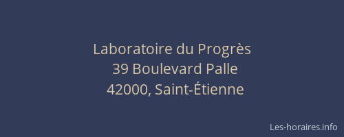 Laboratoire du Progrès
