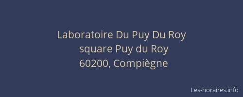 Laboratoire Du Puy Du Roy