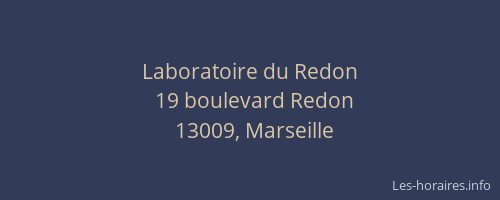 Laboratoire du Redon