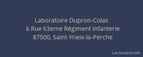 Laboratoire Dupron-Colas