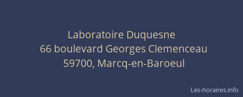 Laboratoire Duquesne