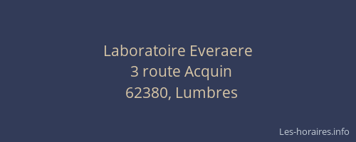 Laboratoire Everaere
