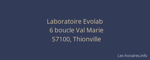 Laboratoire Evolab