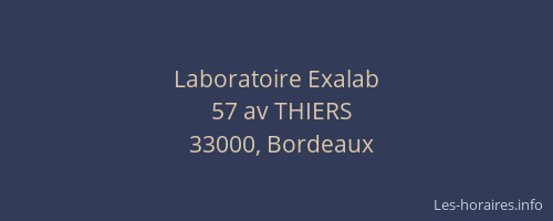 Laboratoire Exalab