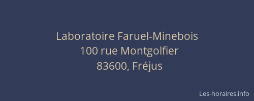 Laboratoire Faruel-Minebois