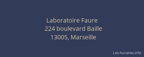 Laboratoire Faure