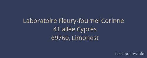 Laboratoire Fleury-fournel Corinne