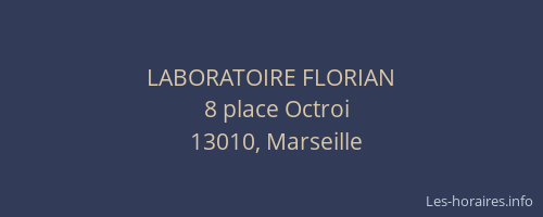 LABORATOIRE FLORIAN