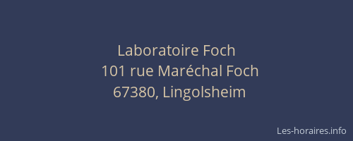 Laboratoire Foch