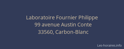 Laboratoire Fournier Philippe