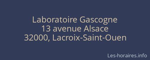 Laboratoire Gascogne