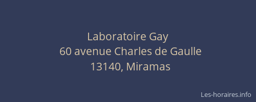 Laboratoire Gay