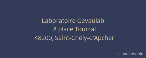 Laboratoire Gevaulab