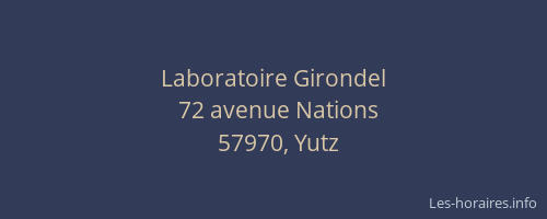 Laboratoire Girondel