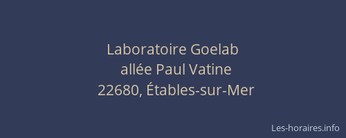 Laboratoire Goelab