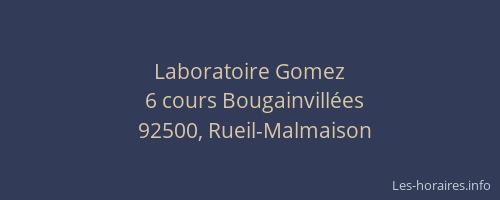 Laboratoire Gomez
