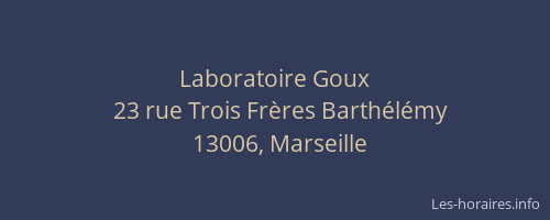 Laboratoire Goux