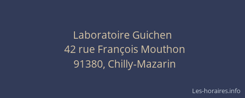Laboratoire Guichen