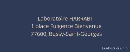 Laboratoire HARRABI
