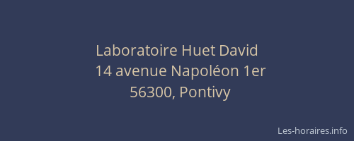 Laboratoire Huet David