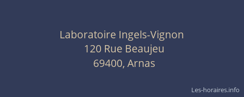 Laboratoire Ingels-Vignon