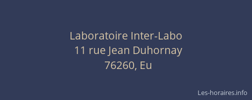 Laboratoire Inter-Labo