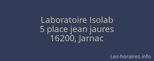 Laboratoire Isolab