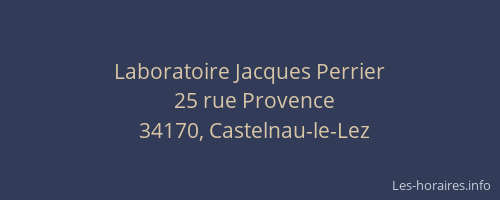 Laboratoire Jacques Perrier